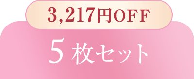 3,217円OFF 5枚セット